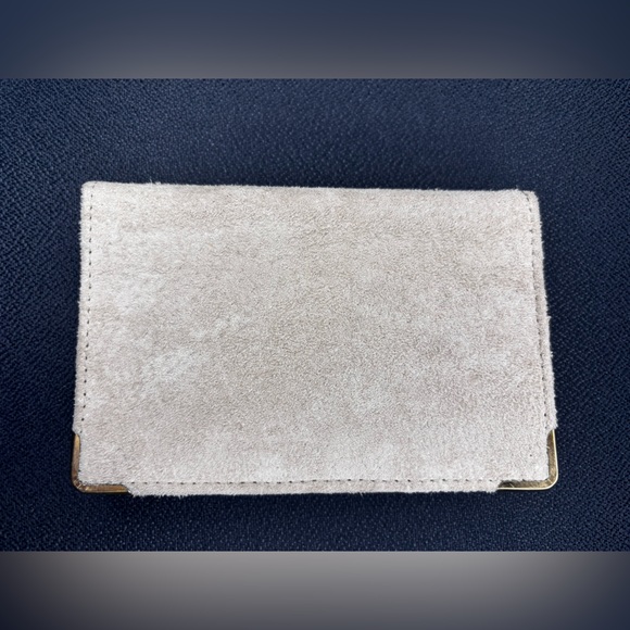 100% Suede Leather Card Holder - Picture 3 of 5